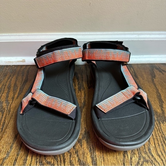 NWOT Teva Hurricane XLT2 Sandals Black Orange Mens 11 - Picture 4 of 7